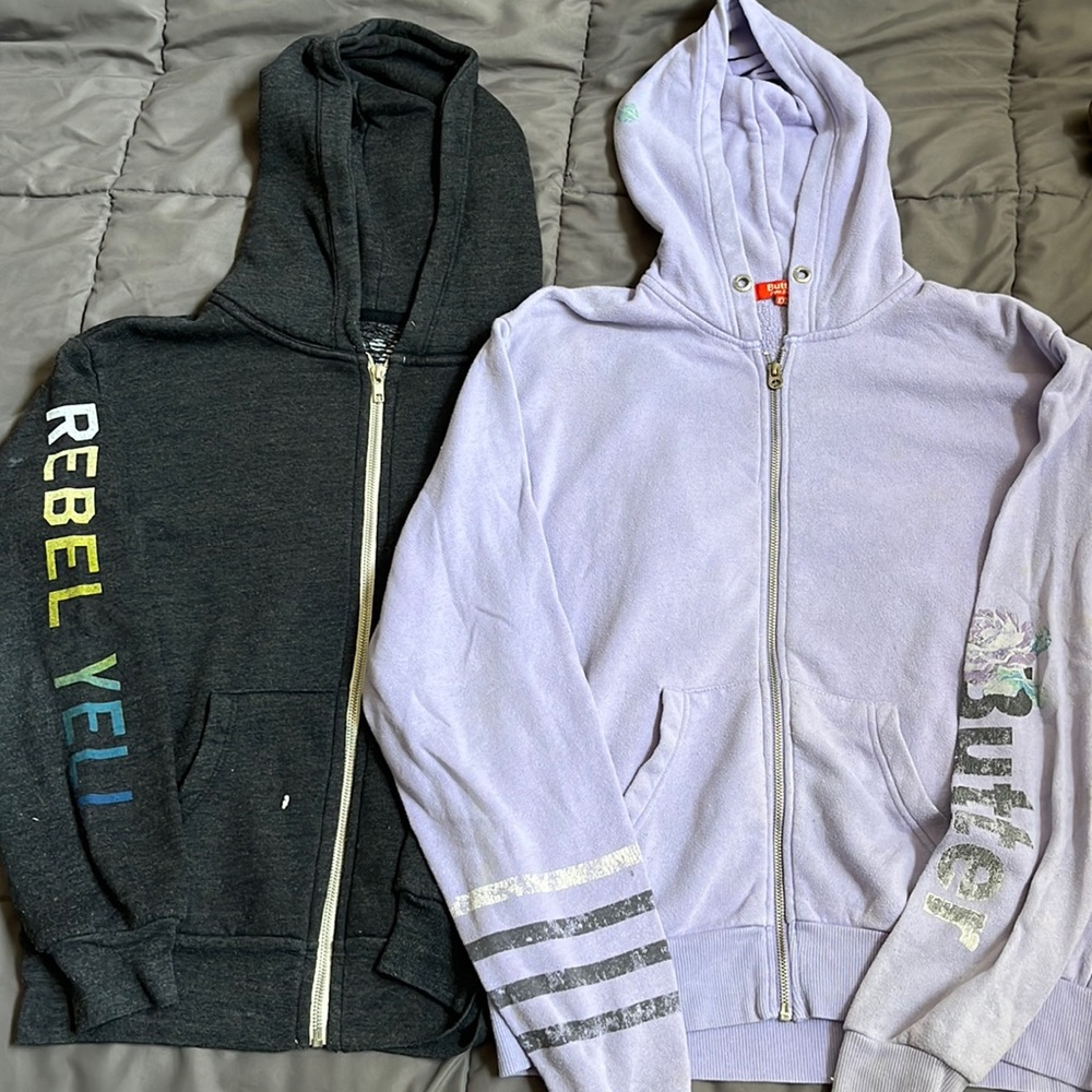 KIDS BUNDLE REBEL YELL AND BUTTER ZIP UPS
